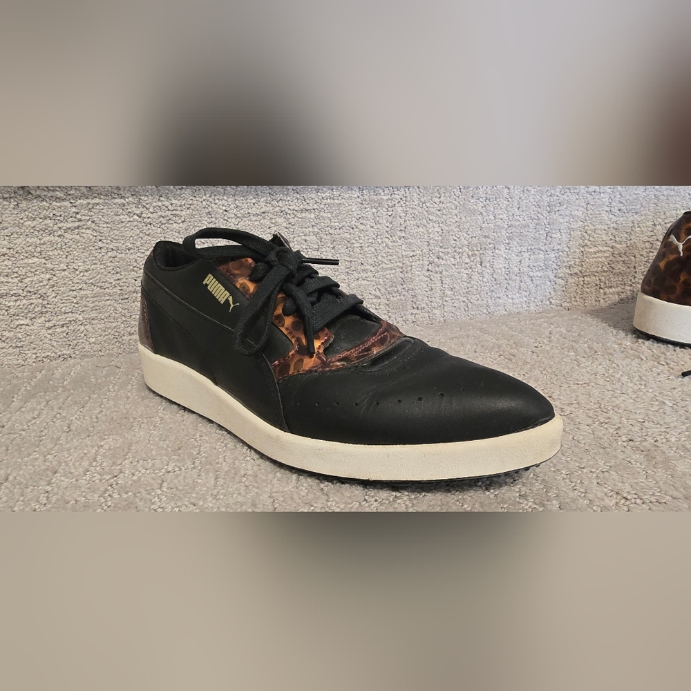 Puma Pointed Toe Women's Black and Brown Sneakers